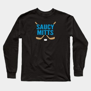 Saucy Mitts Hockey Logo Long Sleeve T-Shirt